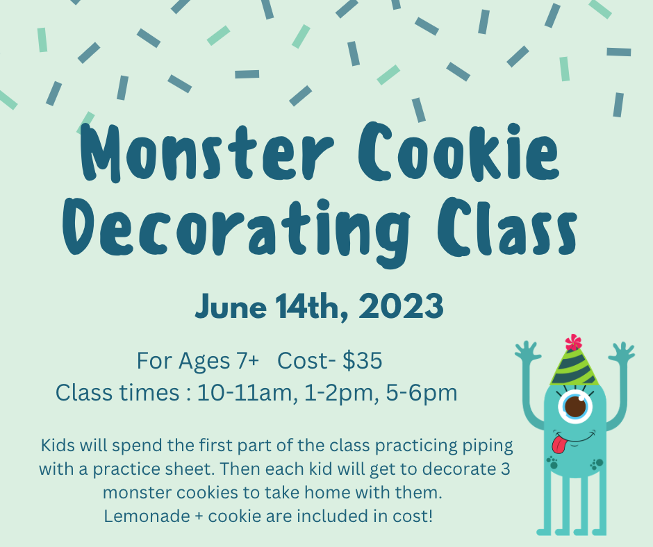 Kids Monster Cookie Class | Sweet Joy